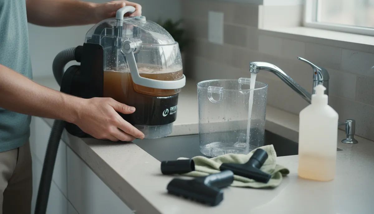 Comment nettoyer une shampouineuse après usage ?